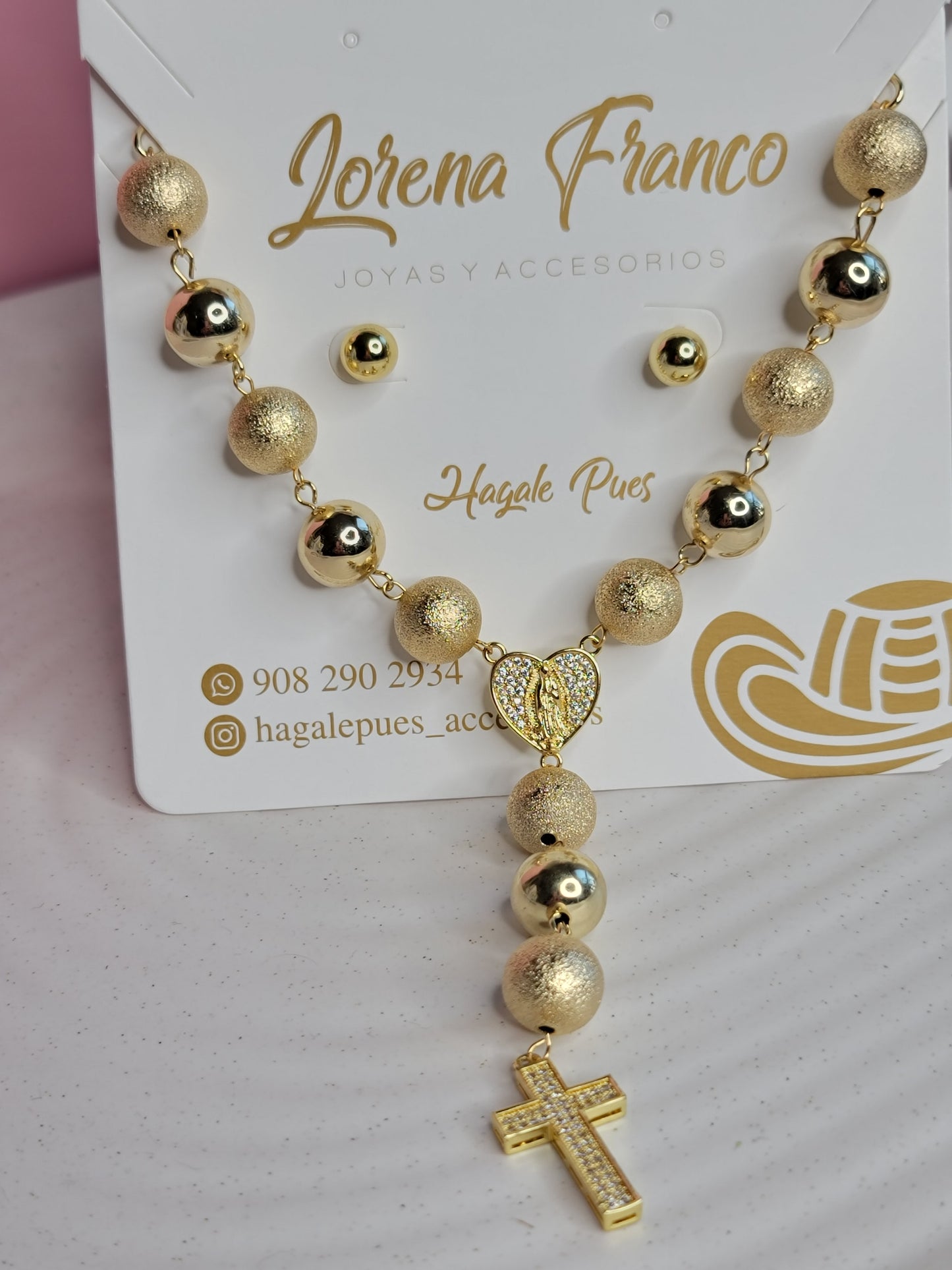 Set Rosario Chunky Gold
