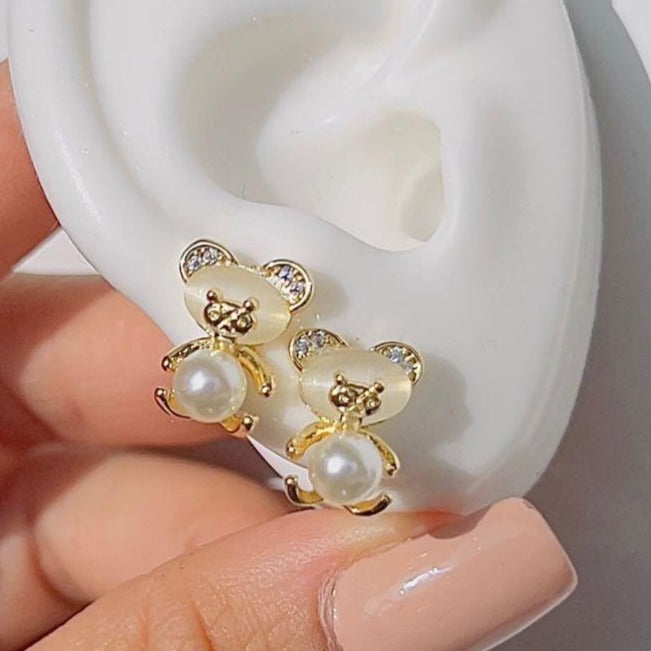 Arete ositos de perlas Z