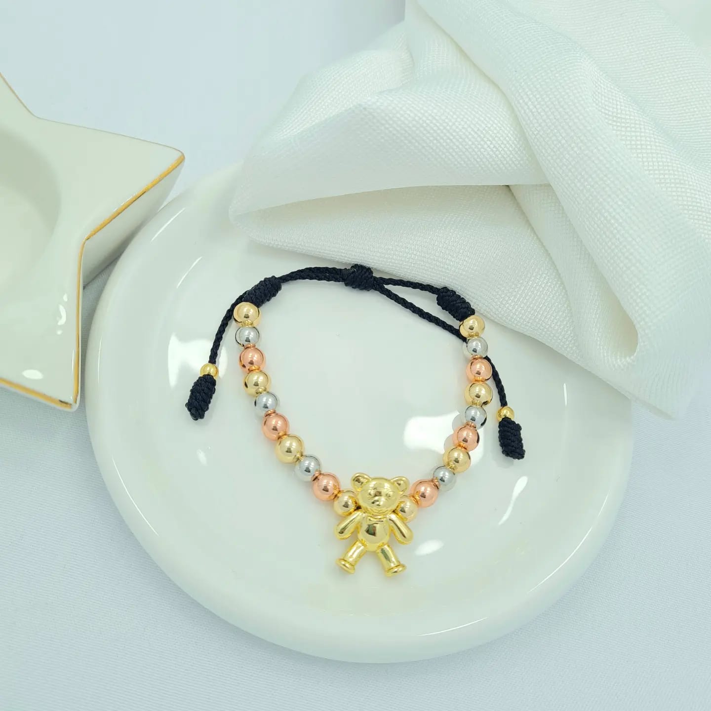 Balinese bracelet in rhodium BS