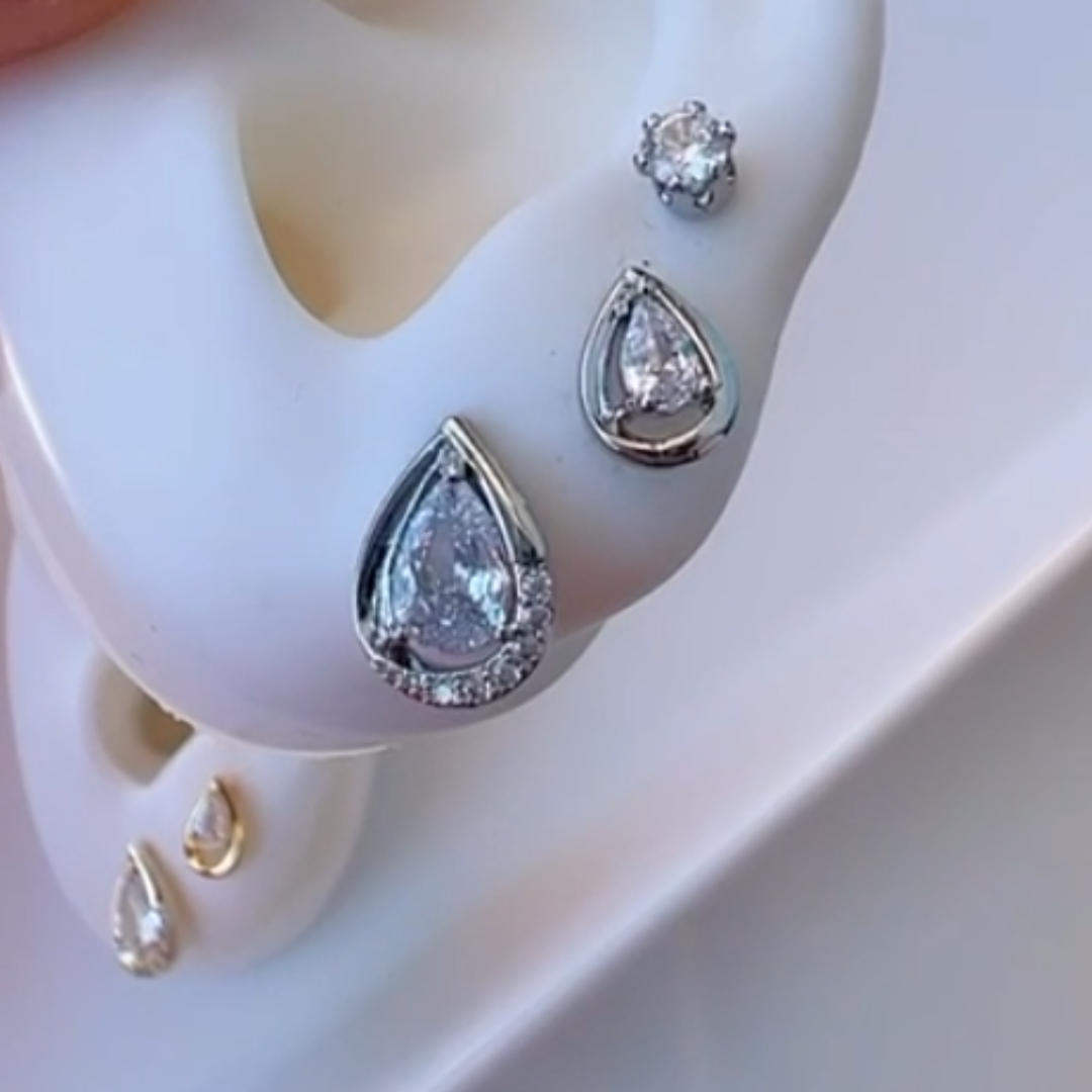 Trio of Z Drop Earrings