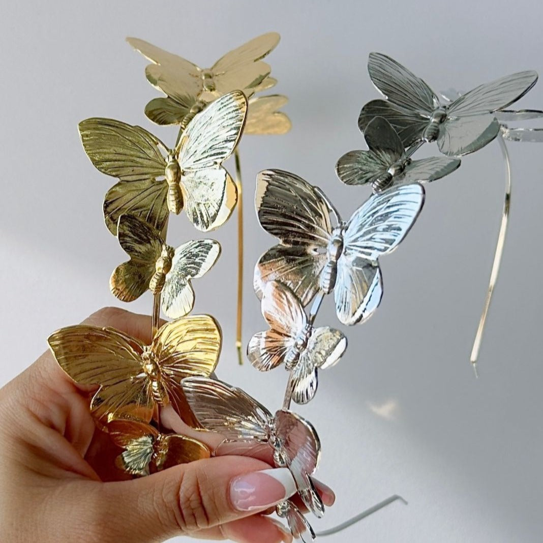 Diadema Mariposas para Cabello