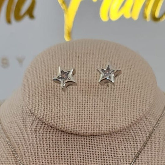 Set Silver Cadena y Aretes