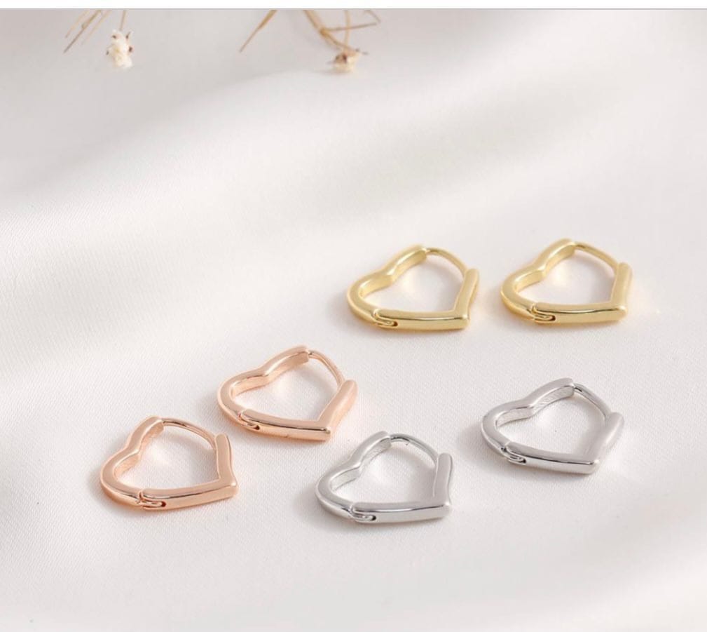 Set Trio de corazon aretes