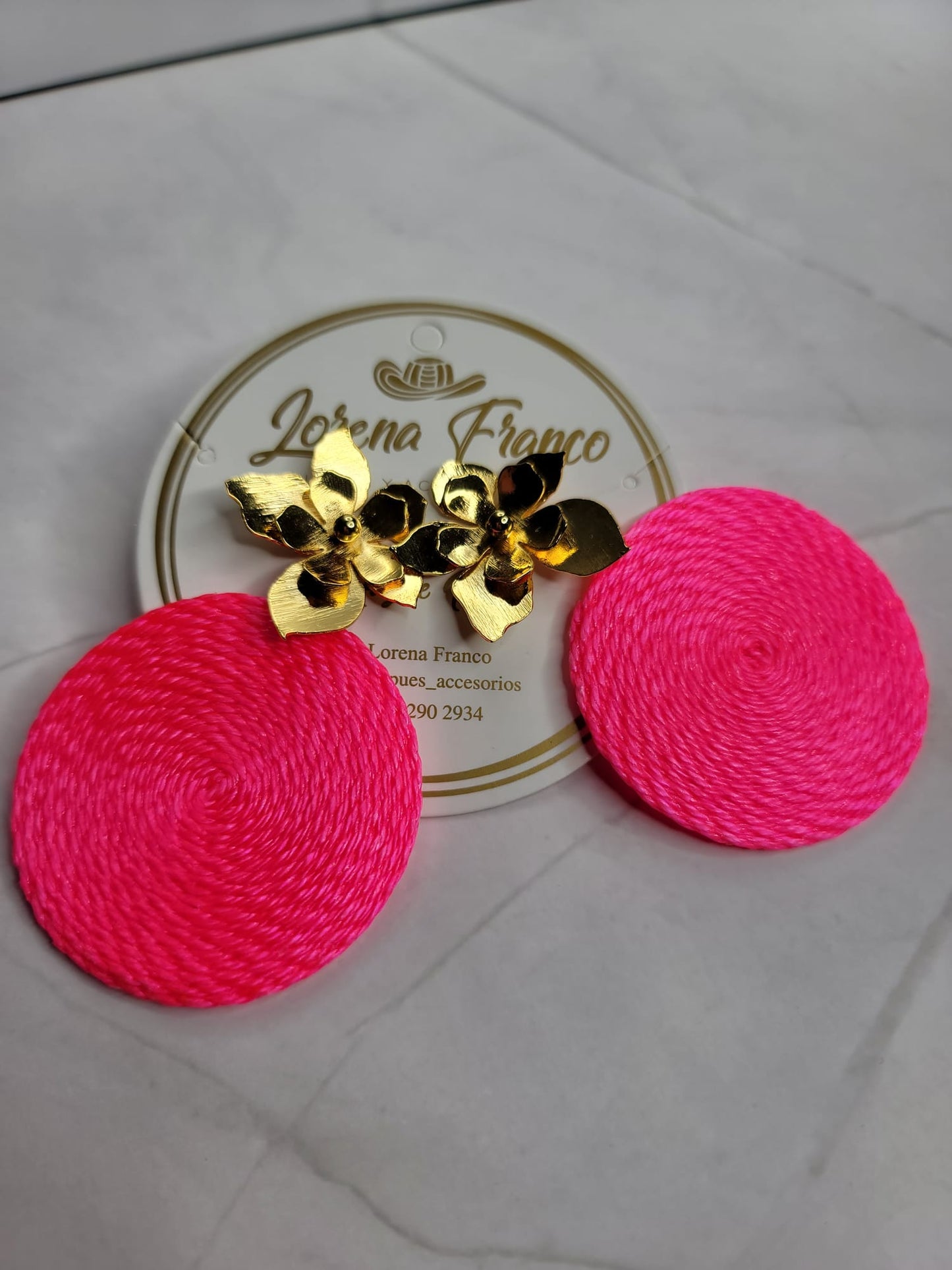 Arete Color Fucsia Z OFF