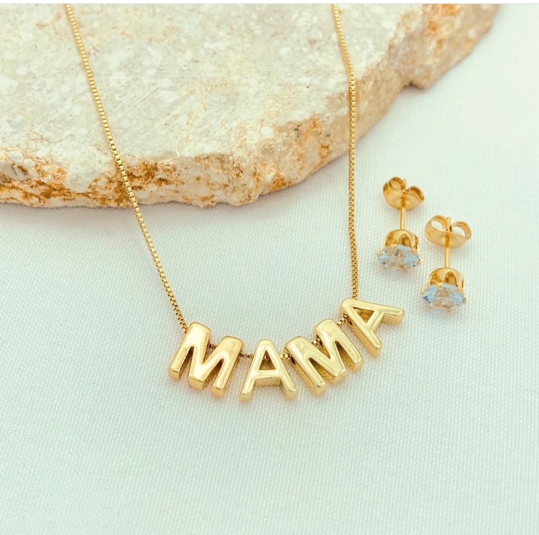 Cadena Letras Mamá y Topitos Set 2