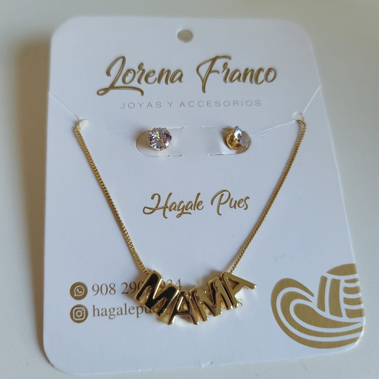 Cadena Letras Mamá y Topitos Set 2