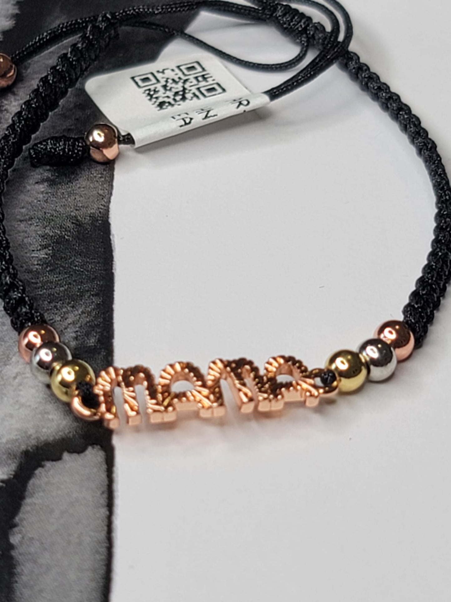 Pulsera Hilo y Balines Mamá