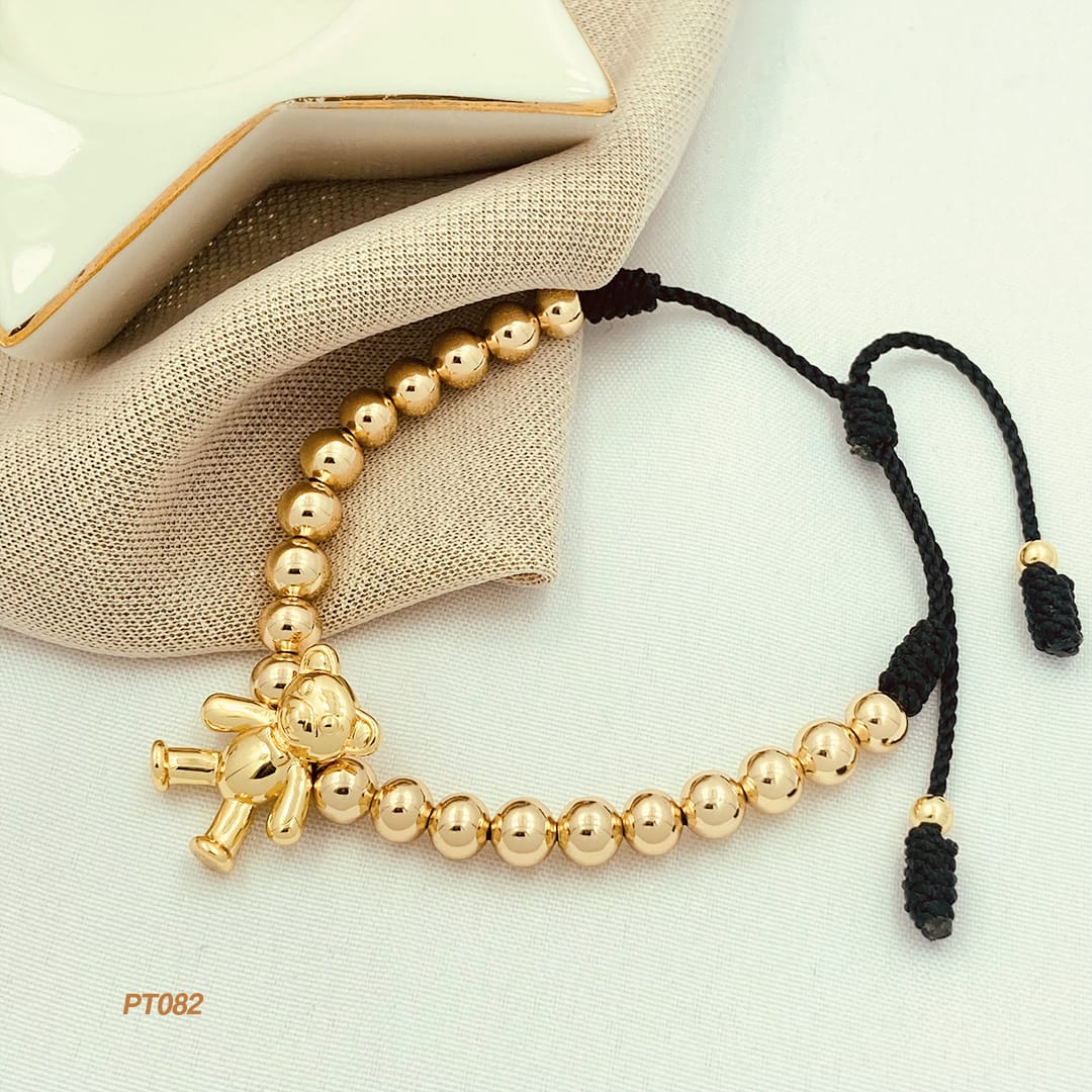 Pulsera oro rosa, oro y silver BS