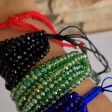 Pulsera en murano de colores P