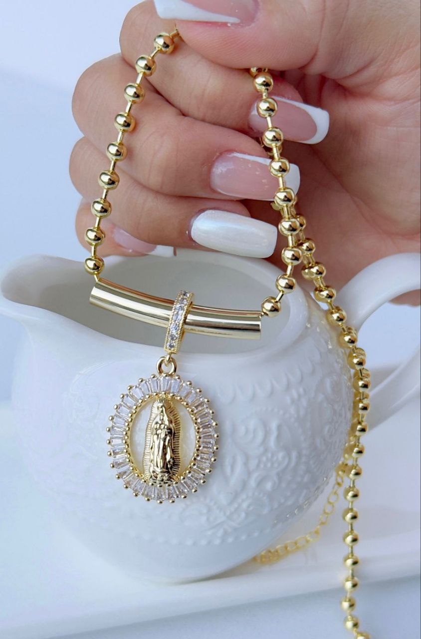 Cadena Balines con Virgen C