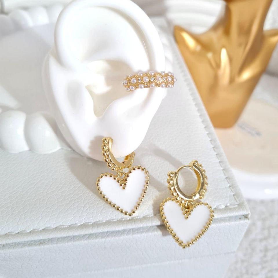 Arete Corazón Blanco Z