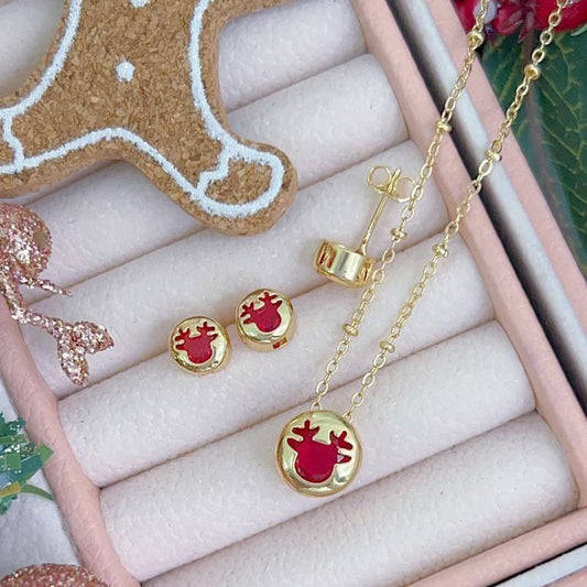 Juego Renito Rojo Navidad