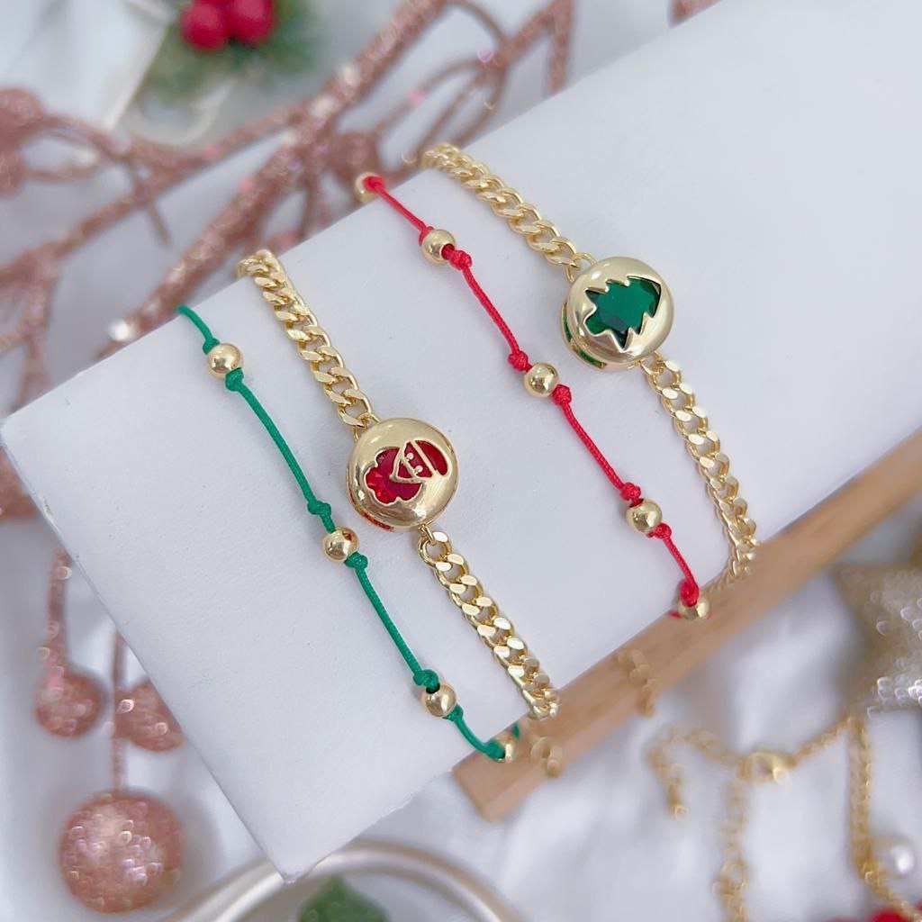 Pulsera Doble Tendencia Navidad