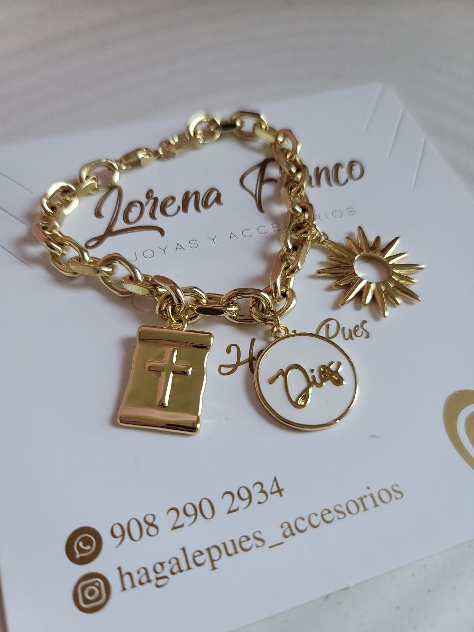 Pulsera Cruz y Dios P