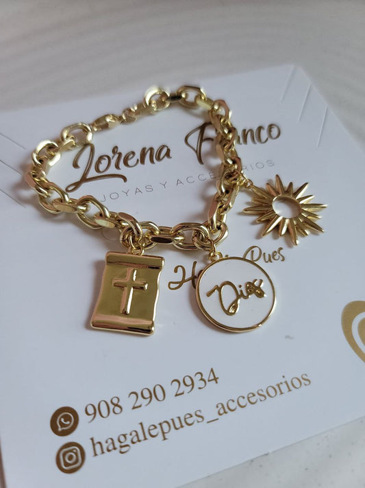 Pulsera Cruz y Dios P
