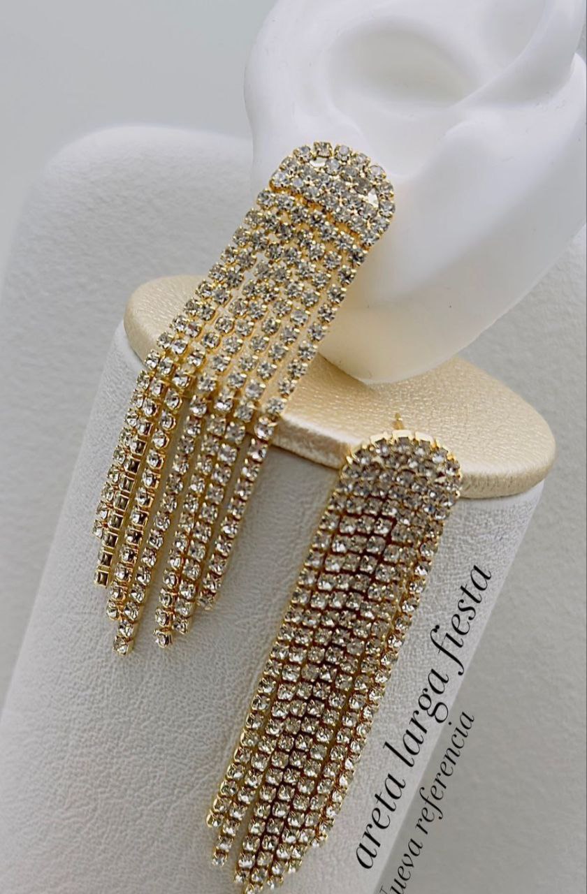 Aretes Strass de Lujo Z