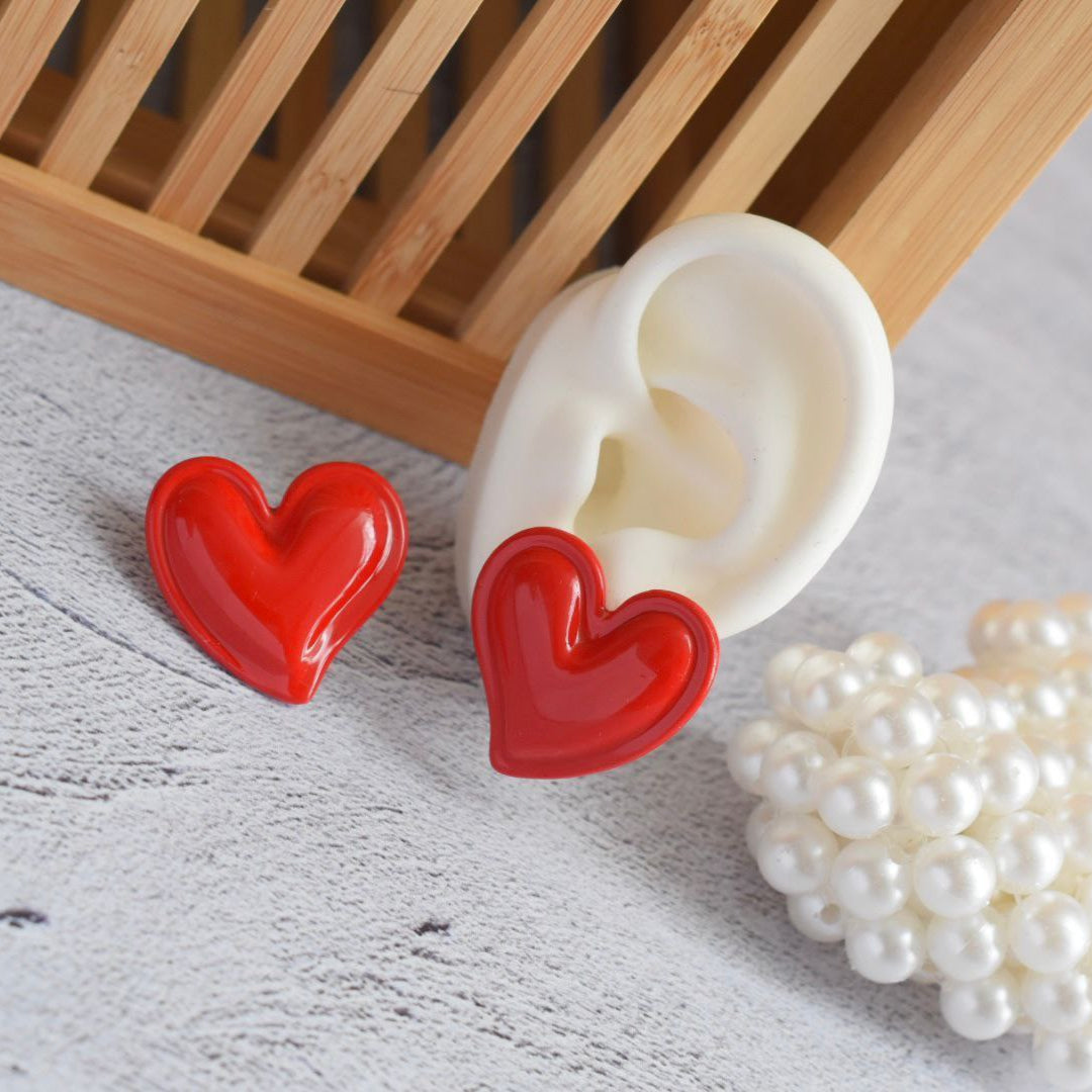 Arete Corazon Rojo Z