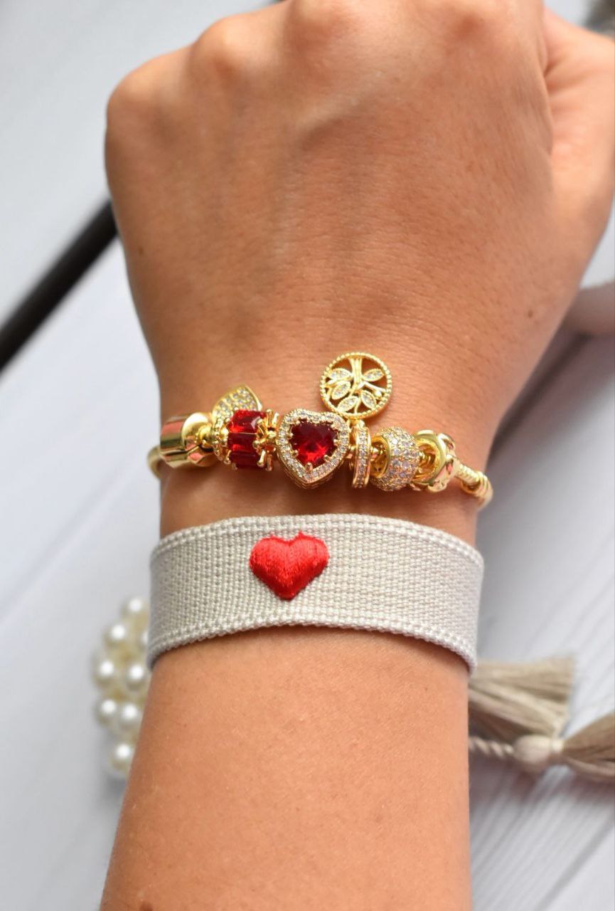 Brazalete Tejido Heart P