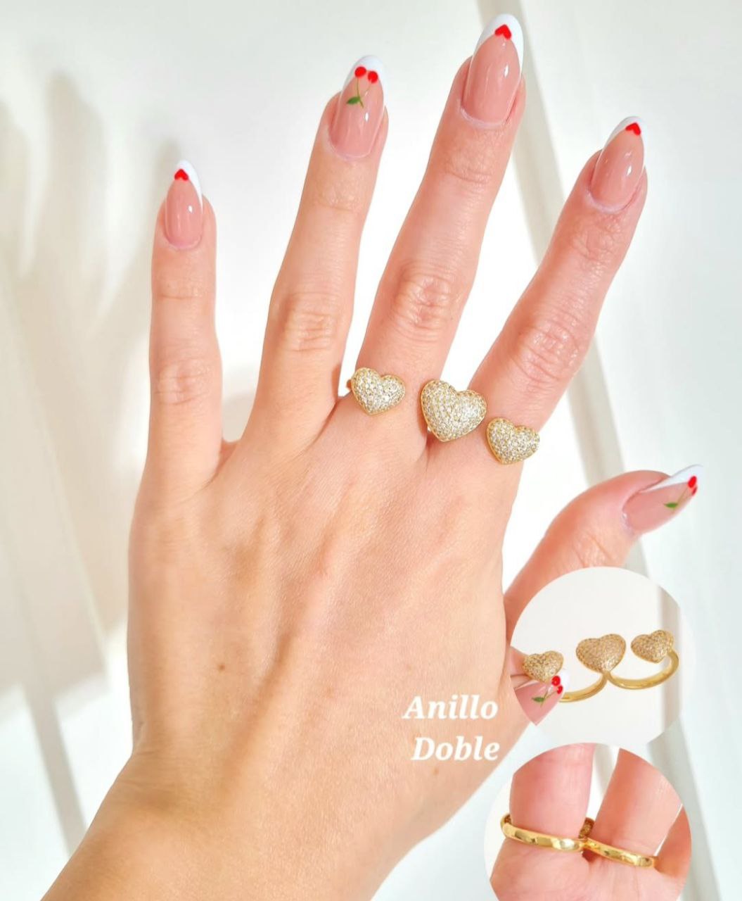 Anillo Triple corazón