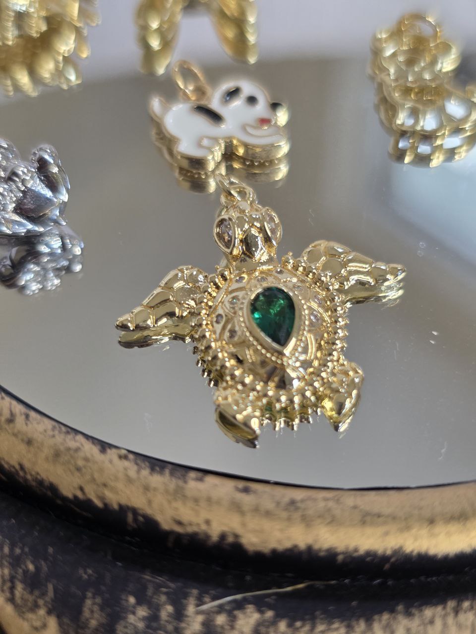 Dije Tortuga Verde D