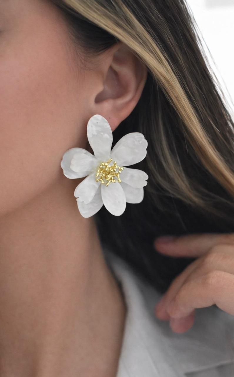 Maxi Aretes Flor Trending Z