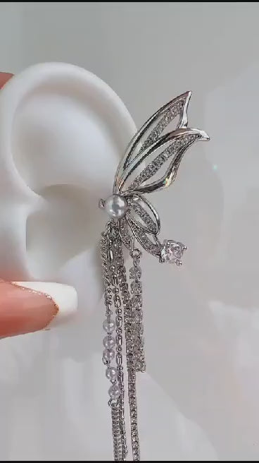 Butterfly Silver Ear Cuff ACuff