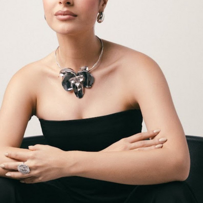 Set Maxi Flower Plata