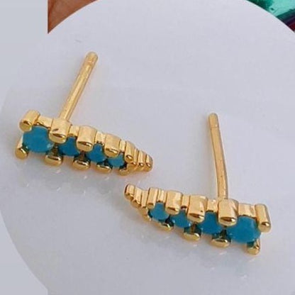 Aretes azul turquesa Z