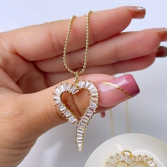 Heart chain with diamonds C