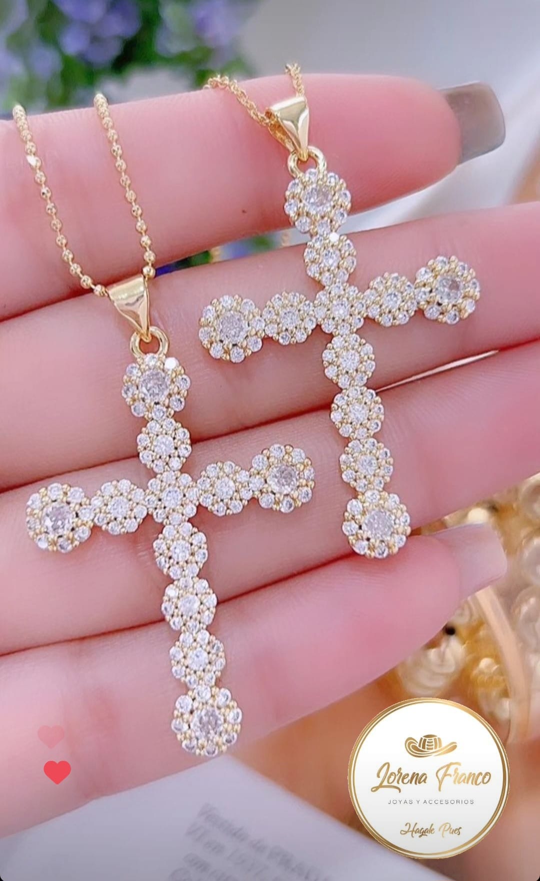 Zircon Cross Chain C