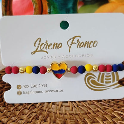 Pulsera Corazon Colombia