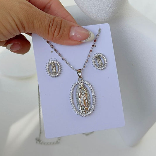 Set Earring and Pendant Virgin set