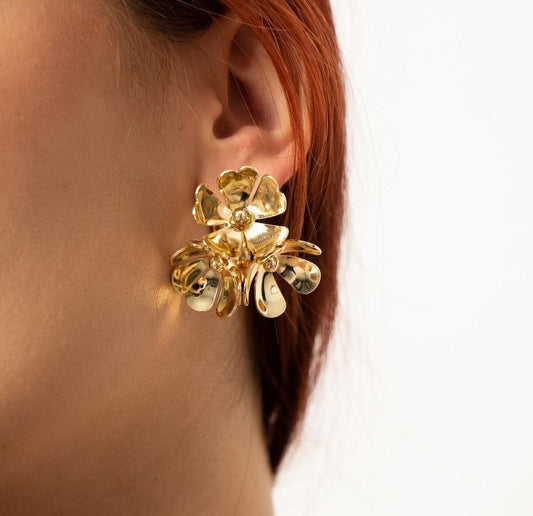 3 Flowers Z Earring