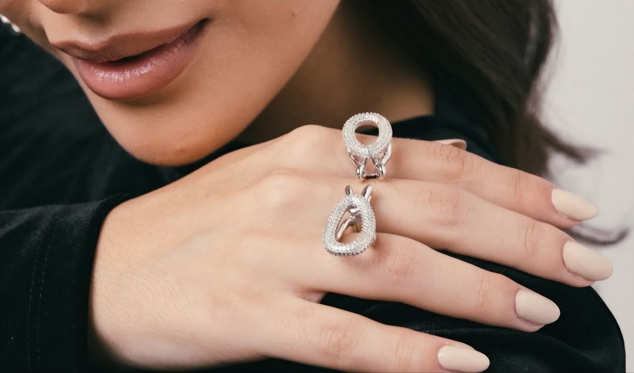 Anillos Doble Ovalo Tendencia