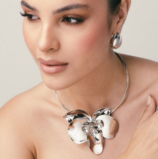 Set Maxi Flower Plata