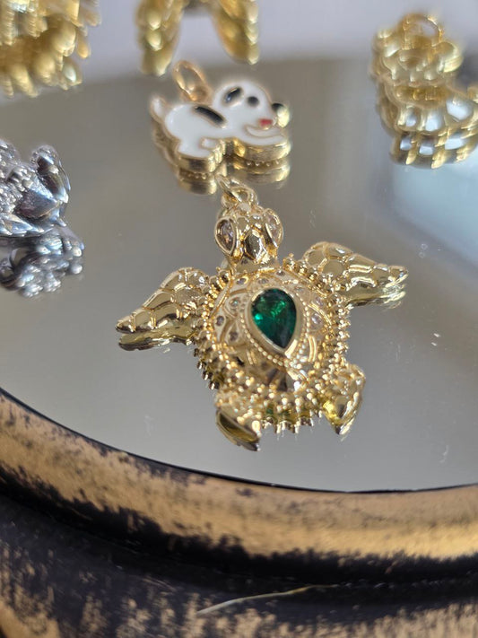 Dije Tortuga Verde D