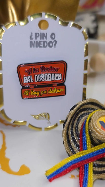 Prendedor Frases Colombianas