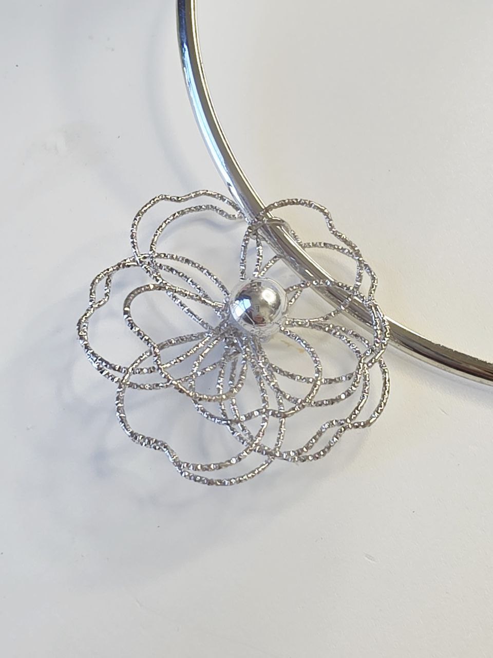 Set Gargantilla Flor Alambrismo