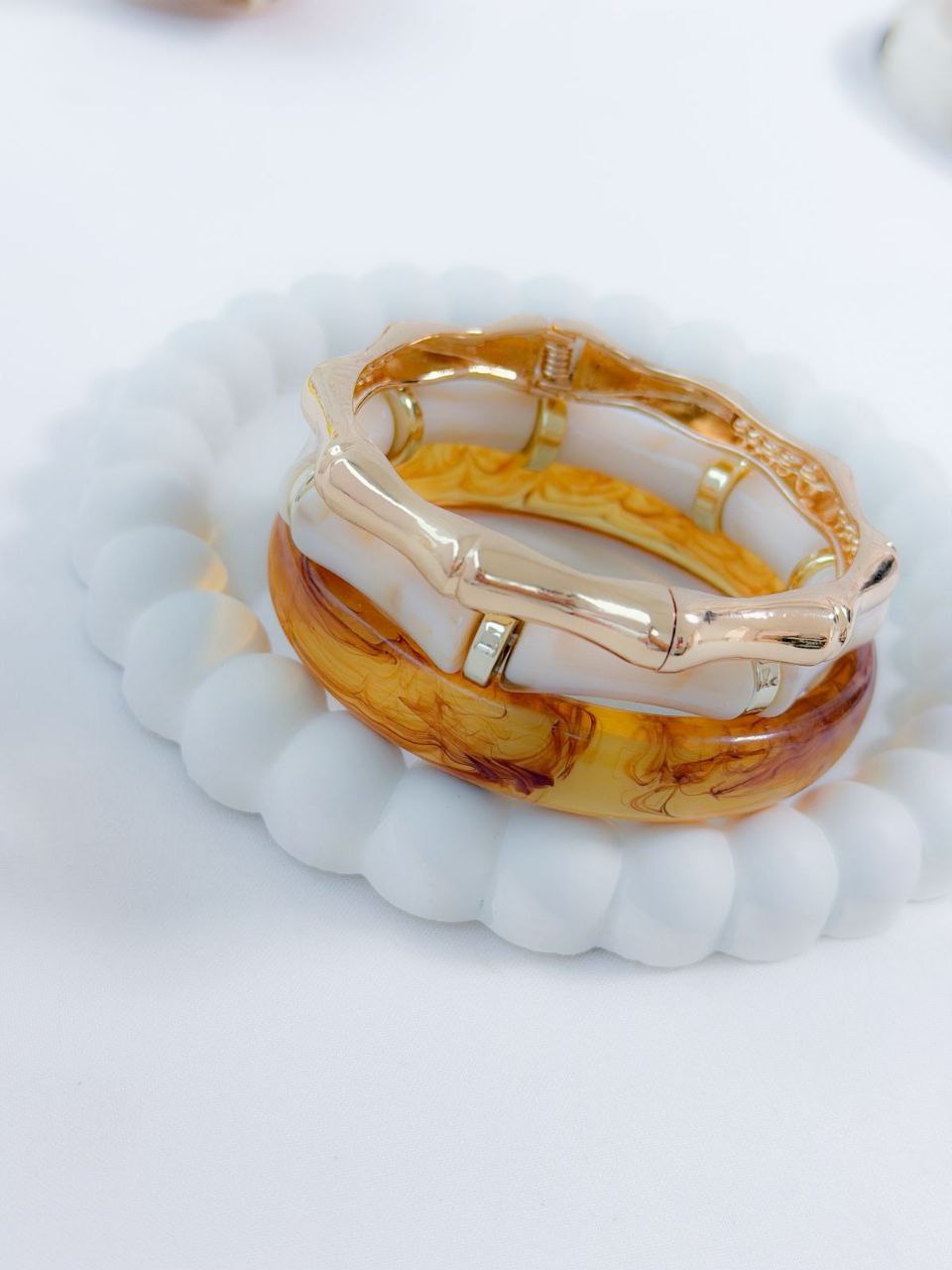 Set Trio de Brazaletes Acrílicos