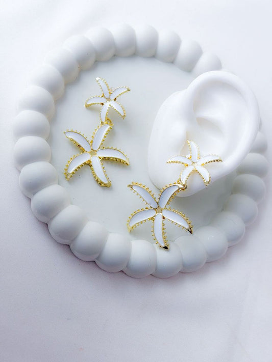 Aretes Estrella Blanca Z