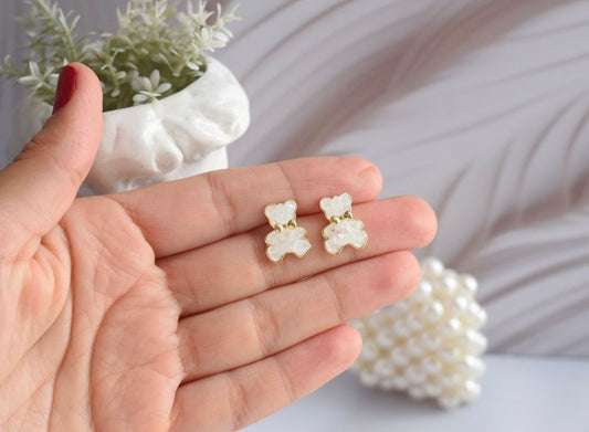 Aretes mini Oso Blanco Z