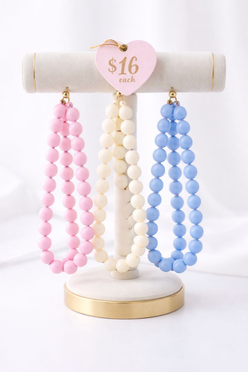 Collares de Pepas de Colores C
