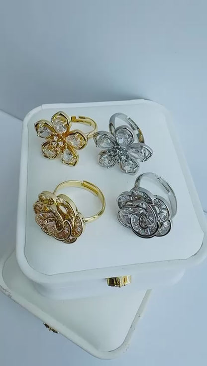 Anillo Flor Elegante